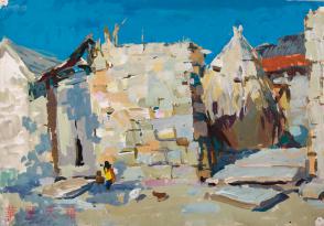 水粉、西畫與名人字畫 藝術傳承與通訊設備的時代交響